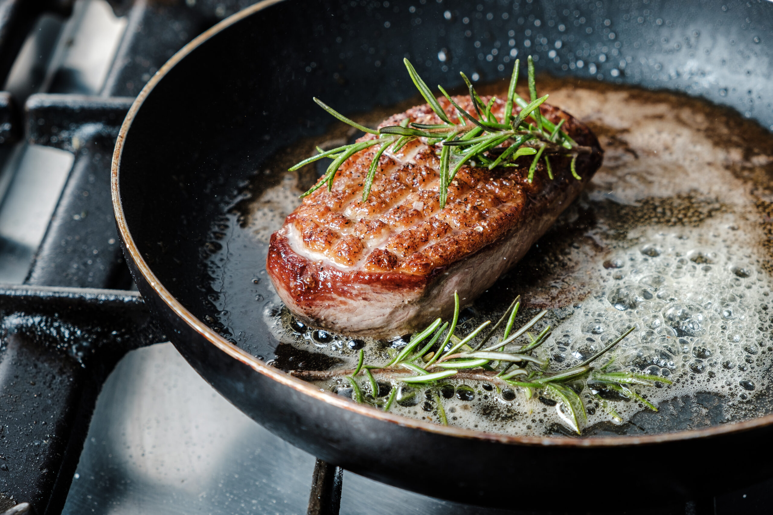 Cast Iron Pan Seared Steak Oven Finished Recipe 